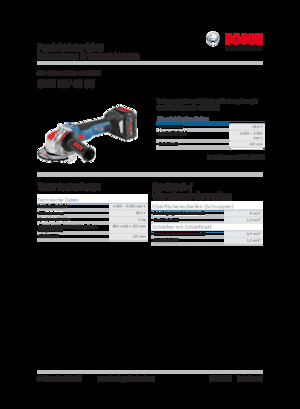 Cordless Angle Grinders Bosch GWX 18V-10 SC