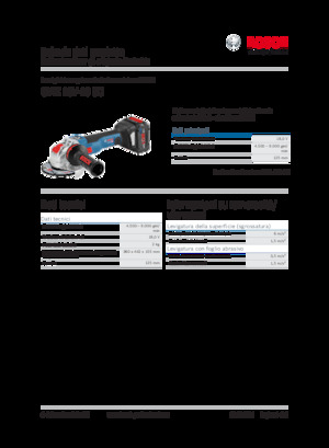 Akülü Açılı Öğütücüler Bosch GWX 18V-10 SC