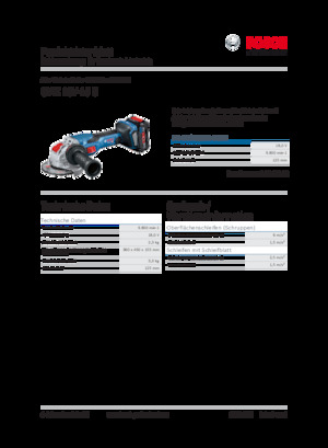Cordless Angle Grinders Bosch GWX 18V-15 C
