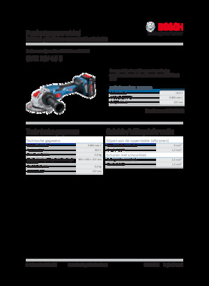 Cordless Angle Grinders Bosch GWX 18V-15 C