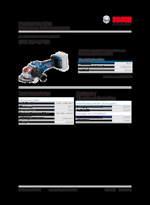 Cordless Angle Grinders Bosch GWX 18V-15 PSC