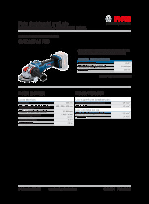 Cordless Angle Grinders Bosch GWX 18V-15 PSC