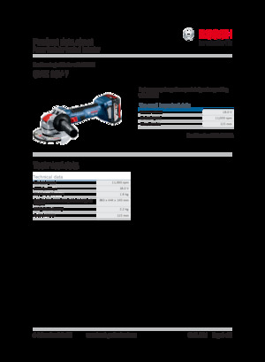 Akülü Açılı Öğütücüler Bosch GWX 18V-7