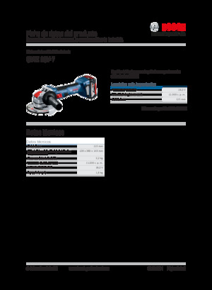 Akülü Açılı Öğütücüler Bosch GWX 18V-7