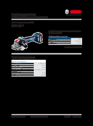 Cordless Angle Grinders Bosch GWX 18V-7