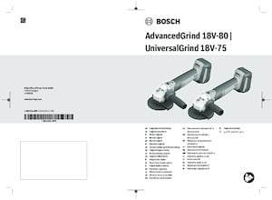 Cordless Angle Grinders Bosch UniversalGrind 18V-75