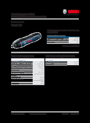 Cordless Drill & Screw Drivers Bosch Bosch GO