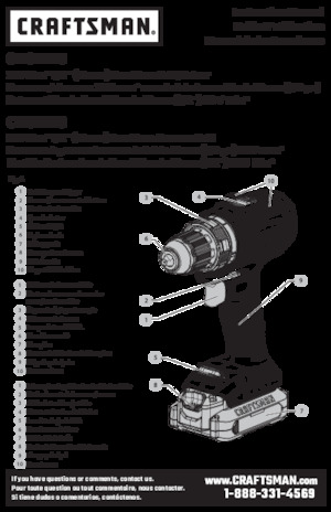 Akülü Matkap ve Tornavidalar Craftsman CMCD726B