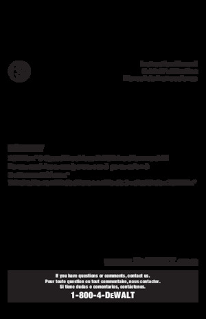 Cordless Drill & Screw Drivers DEWALT DCD1007B