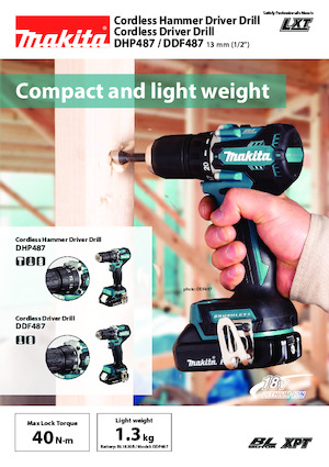 Cordless Drill & Screw Drivers Makita DHP487