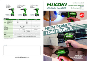 Cordless Drill & Screw Drivers HiKOKI DV18DD