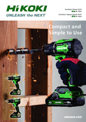 Cordless Drill & Screw Drivers HiKOKI DV18DE