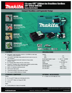 Cordless Drill & Screw Drivers Makita FD07R1