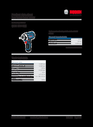 Cordless Drill & Screw Drivers Bosch GDR 12V-105