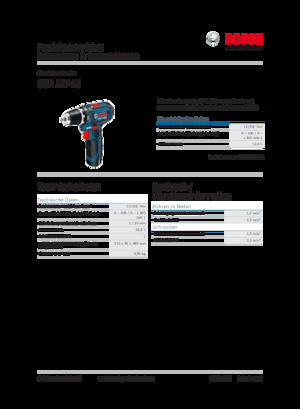Cordless Drill & Screw Drivers Bosch GSR 12V-15