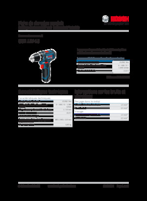 Cordless Drill & Screw Drivers Bosch GSR 12V-15