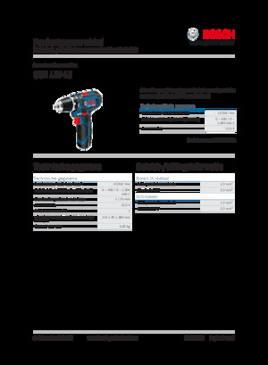 Cordless Drill & Screw Drivers Bosch GSR 12V-15