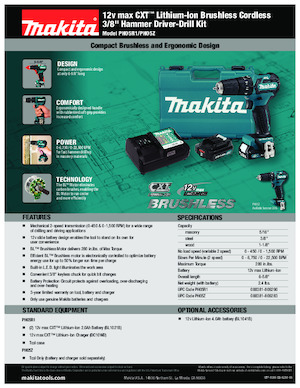Cordless Drill & Screw Drivers Makita PH05R1 