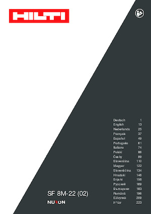 Cordless Drill & Screw Drivers Hilti SF 8M-22