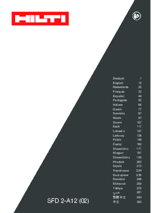 Cordless Drill & Screw Drivers Hilti SFD 2-A12
