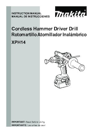 Cordless Drill & Screw Drivers Makita XPH14Z