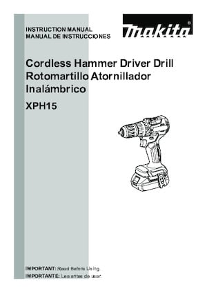 Cordless Drill & Screw Drivers Makita XPH15ZB
