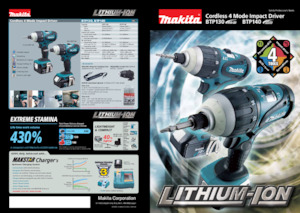 Cordless Impact Drivers & Wrenches Makita BTP130 