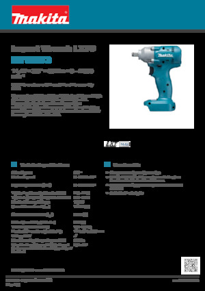 Cordless Impact Drivers & Wrenches Makita BTW073