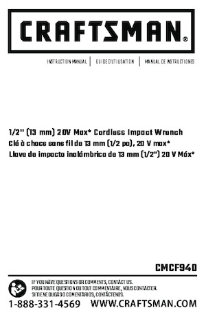 Akülü Darbeli Matkaplar ve Anahtarlar Craftsman CMCF940M1