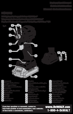 Cordless Impact Drivers & Wrenches DEWALT DCF870B
