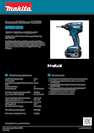 Cordless Impact Drivers & Wrenches Makita DTD129
