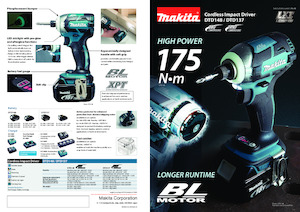 Cordless Impact Drivers & Wrenches Makita DTD137 