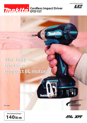 Cordless Impact Drivers & Wrenches Makita DTD157