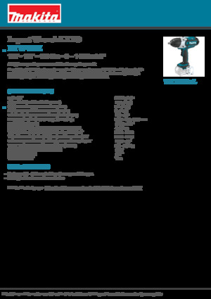 Cordless Impact Drivers & Wrenches Makita DTW450Z