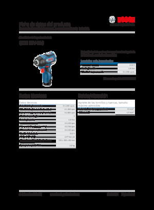 Akülü Darbeli Matkaplar ve Anahtarlar Bosch GDR 12V-110