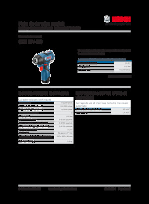Cordless Impact Drivers & Wrenches Bosch GDR 12V-110