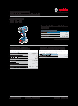 Cordless Impact Drivers & Wrenches Bosch GDR 18V-160