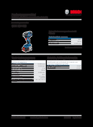 Cordless Impact Drivers & Wrenches Bosch GDR 18V-200