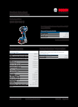Akülü Darbeli Matkaplar ve Anahtarlar Bosch GDR 18V-210 C