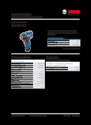 Cordless Impact Drivers & Wrenches Bosch GDS 12V-115