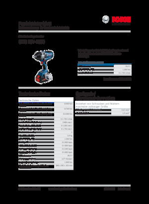 Cordless Impact Drivers & Wrenches Bosch GDS 18V-1000