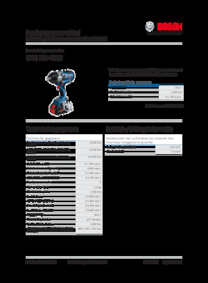 Cordless Impact Drivers & Wrenches Bosch GDS 18V-1000