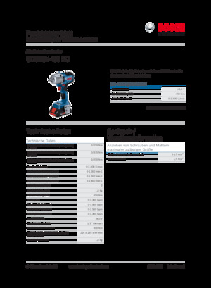 Cordless Impact Drivers & Wrenches Bosch GDS 18V-450 HC