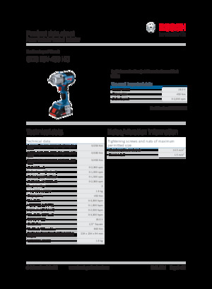 Cordless Impact Drivers & Wrenches Bosch GDS 18V-450 HC