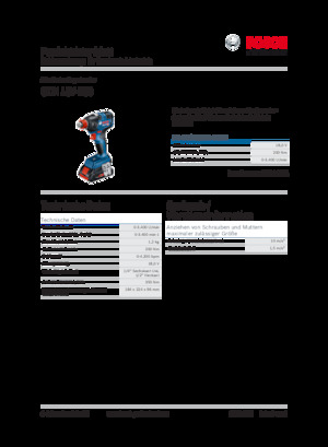 Cordless Impact Drivers & Wrenches Bosch GDX 18V-200