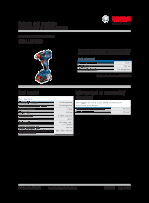 Akülü Darbeli Matkaplar ve Anahtarlar Bosch GDX 18V-200