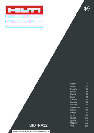 Cordless Impact Drivers & Wrenches Hilti SID 4-A22
