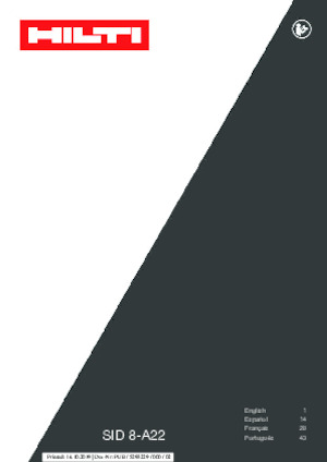 Akülü Darbeli Matkaplar ve Anahtarlar Hilti SID 8-A22 