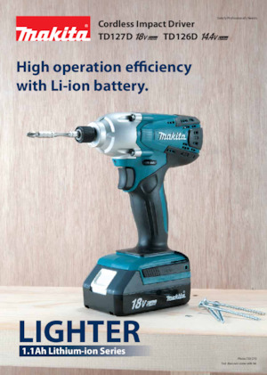 Cordless Impact Drivers & Wrenches Makita TD127D 