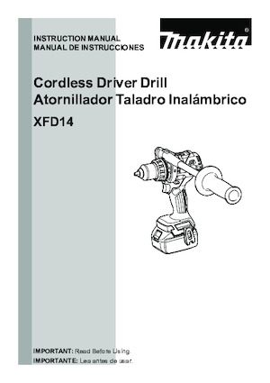 Cordless Impact Drivers & Wrenches Makita XDT14T